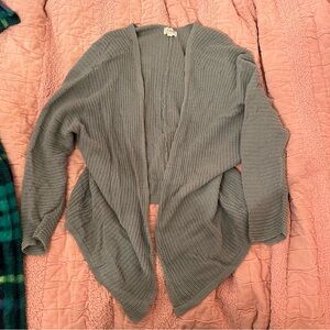 La Hearts Blue Gray Women's Cardigan